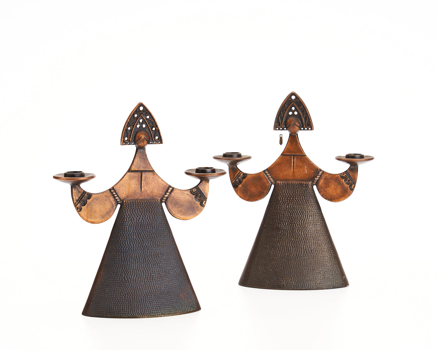 Pair of Russian Candle Holders